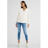 Blouse - Effen - Viscose - Losse Pasvorm - Lange Mouw