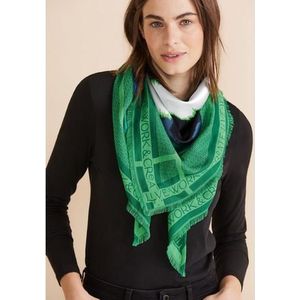 Street One Driehoekige sjaal voor dames, bedrukt, Fresh Spring Green, A