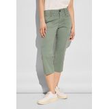 Street One QR Yulius sportive Dames Broek - dry salvia green