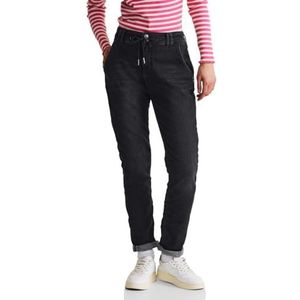 Street One Dames jeansbroek joggpants, Donkergrijs gewassen, 26W x 28L