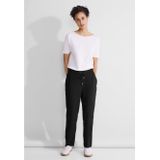 Street One - Loose Fit - Viscose Broek - Zwart