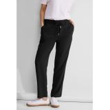 Street One - Loose Fit - Viscose Broek - Zwart