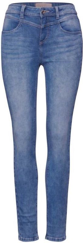 Street One Dames Slim fit jeans in Blauw, in size: 24