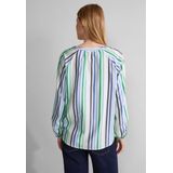 Street One - Tunic Blouse - Seersucker Stripe - Fresh Spring Green