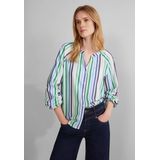 Street One - Tunic Blouse - Seersucker Stripe - Fresh Spring Green