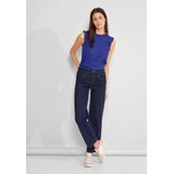 Street One - Débardeur - Blauw - Met Volants - Voor Vrouwen