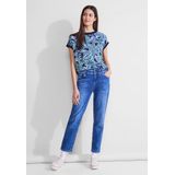 Street One - A321159 - LTD QR printed mat-mix shirt