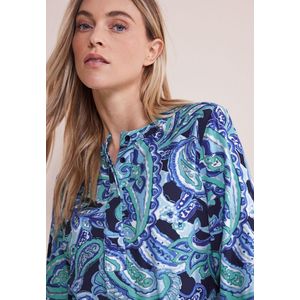 Street One Dames Midi-jurk met print in Turkoois, in size: 34