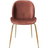 Lalee.Avenue Laleeavenue Charlize 110 stoel set van 2 antiek roze / messing - goud LKCQV