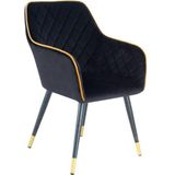 Lalee.Avenue Laleeavenue Amino 525 stoel zwart / goud - HKK71
