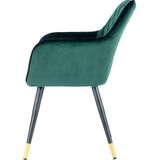 Kayoom Stuhl »Amino 525, stilvoller Design-Stuhl,samtweicher Bezug aus Velvet-Stoff«, 1 St., samtweicher Bezug, elegant, glamourös, elegante Optik