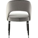 Lalee.Avenue Laleeavenue Courtney 525 stoel set van 2 grijs / zilver - zilver R6T76-GRY