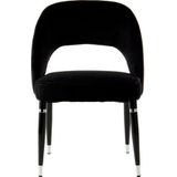 Lalee.Avenue Laleeavenue Courtney 525 stoel set van 2 zwart / zilver - zilver R6T76-BLK-SIV