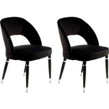 Kayoom Polsterstuhl »Stuhl Courtney 525 2er-Set, 2er-Set Stühle, komfortables Sitzgefühl«, (Set), 2 St., samtweicher Bezug, modern, weicher Stoffbezug