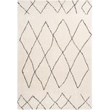 Hochflor Teppich Elfenbein 120cm x 170cm