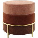 Kayoom Sitzhocker »Hocker Matilda 225, Komfortable runde Form, Gemütlicher Design-Hocker«, (1 St.), samtweich, elegant, gepolstert, große Sitzfläche