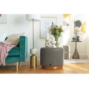 Kayoom Sitzhocker »Hocker Artisse, Edler Touch durch goldenen Sockel«, (1 St.), stilvoll, farbig lackiert, dekorativ, Moderner Look