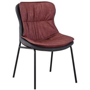 Lalee Avenue Brady 225 stoel (LxBxH) 64 x 54 x 84 cm - Kastanje/grijs