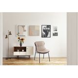 Lalee Avenue Brady 225 stoel (LxBxH) 64 x 54 x 84 cm - Beige / lichtbruin