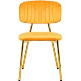 Lalee.Avenue Laleeavenue Giselle 125 stoel set van 2 licht oranje - oranje 2AXIL-ORA
