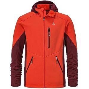 Schöffel Heren Fleece Hoody Lodron M, poinciana, 50