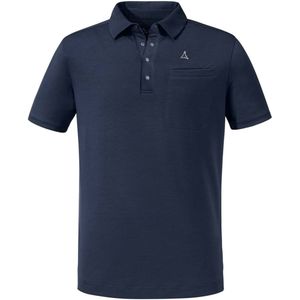 Schöffel - Ramseck - Poloshirt - Blauw - 77% Polyester, 18% Lyocell, 5% Elastaan