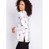 P.J. Salvage - Pyjamaoberteil - Let's Dance - Met Hondenprint - Peachy-Jersey