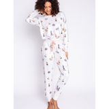 P.J. Salvage - Pyjamaoberteil - Let's Dance - Met Hondenprint - Peachy-Jersey