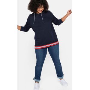 Sheego - Comfortabele Jeans - Dark Blue Denim - Lange Maten