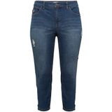 Sheego Stretch-Jeans Große Größen in 7/8-Länge mit Destroyed-Effekten