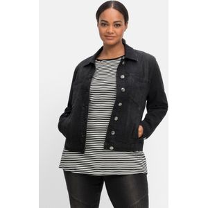 SHEEGO - Tussenjas - Zwart - Denim