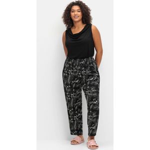 SHEEGO Broek  zwart / wit