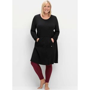 Sheego Sweatkleid Große Größen in leichter A-Linie, mit Kängurutasche