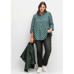 Sheego - Comfortabele Jeans - Black Denim - Hoge Taillehoogte - Lange Maten