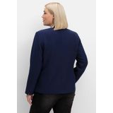 Blazer mit Stehkragen und Kontrast-Zipper, marine, Gr.50