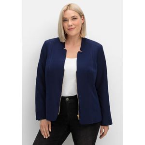Sheego Jackenblazer Große Größen mit Stehkragen und Kontrast-Zipper