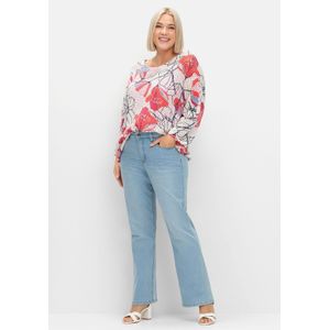 Sheego Bootcut-Jeans "Große Größen", mit Used-Effekten, extralang