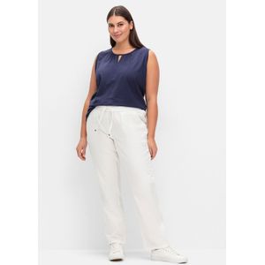 Sheego Schlupfjeans "Große Größen", mit gesmoktem Rundum-Dehnbund