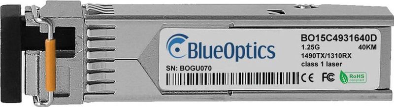 SFP Transceiver - BlueOptics - Glasvezel - Tot 40 km - Aluminium Behuizing
