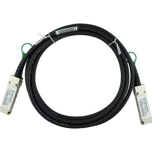 CBO Alcatel-Lucent OS6860-CBL-300 compatibele BlueLAN DAC QSFP SC252501K3M30, Zendontvangers, Zwart, Zilver