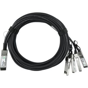 BlueLAN Allied Telesis AT-QSFP-4SFP10G-2CU Compatibel QSFP DAC SC253501K2M30, Zendontvangers, Zwart