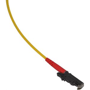 BlueOptics FTTH glasvezel pigtail, enkelkleurig, 12x, 1 meter, E2000/UPC, OM5 multimode, Zendontvangers, Geel