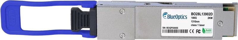 BlueOptics - F5-UPGVELQSFP28PSM4 - Compatibele QSFP28 - Zilver