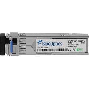 BlueOptics F5 Networks SFP-BXU34-20KM Compatibel SFP BO15C3149620D, Zendontvangers, Zilver