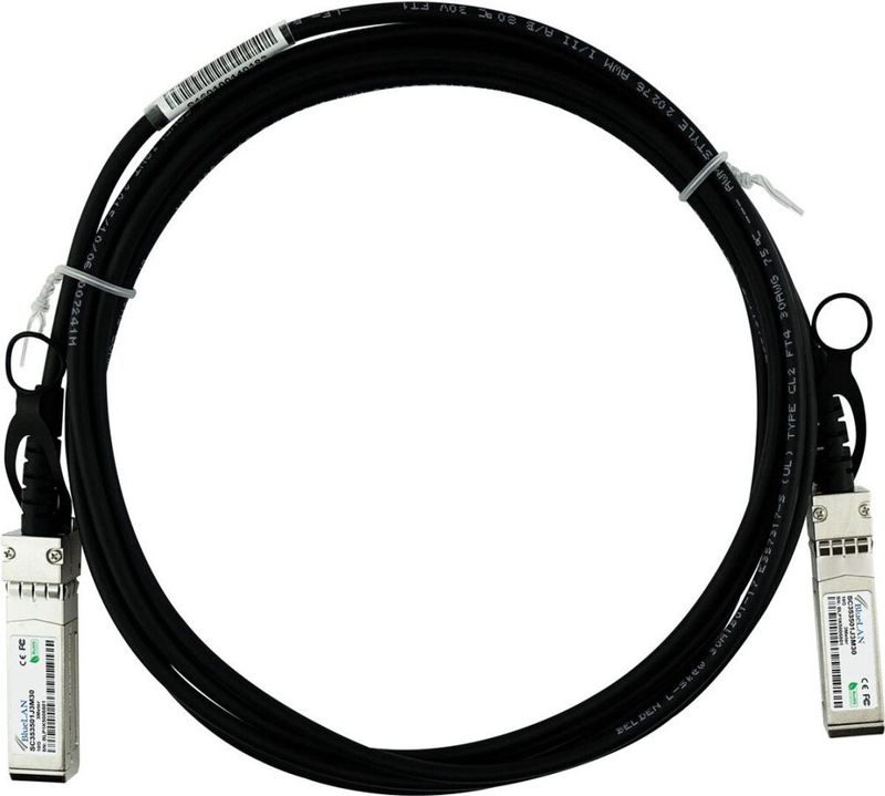 BlueLAN - Juniper 740-037249 - 10GBase-CR Direct Attach Kabel - 1 Meter - SFP+ naar SFP+ - 30 AWG