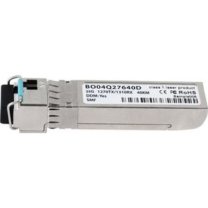 BlueOptics Ciena SFP28-25G-BX-U-40KM Compatibel SFP28 BO04Q27640D, Zendontvangers