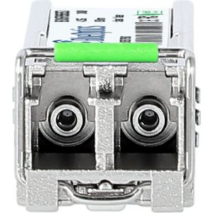 BlueOptics Compatible Stratos SPLC-20-F-1-D  BO05F856S5D SFP transceiver, LC duplex, 4GBASE-SW, Fibre Channel, Zendontvangers, Zilver