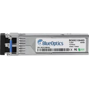 BlueOptics Compatibel IMC Networks 808-38213 BO05C13640D SFP Transceiver, LC-Duplex, 1000BASE-LH, Singlemode, Zendontvangers, Grijs