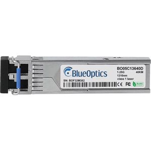 BlueOptics Compatibel Weidmüller 1286730000 BO05C13640D SFP Transceiver, LC-Duplex, 1000BASE-LH, Singlemode F, Zendontvangers, Zilver