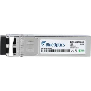 BlueOptics Compatible Telco Systems BTI-10GZR-DD-SFP+ SFP+ Transceiver, LC-Duplex, 10GBASE-ZR, Singlemode Fib, Zendontvangers, Zilver